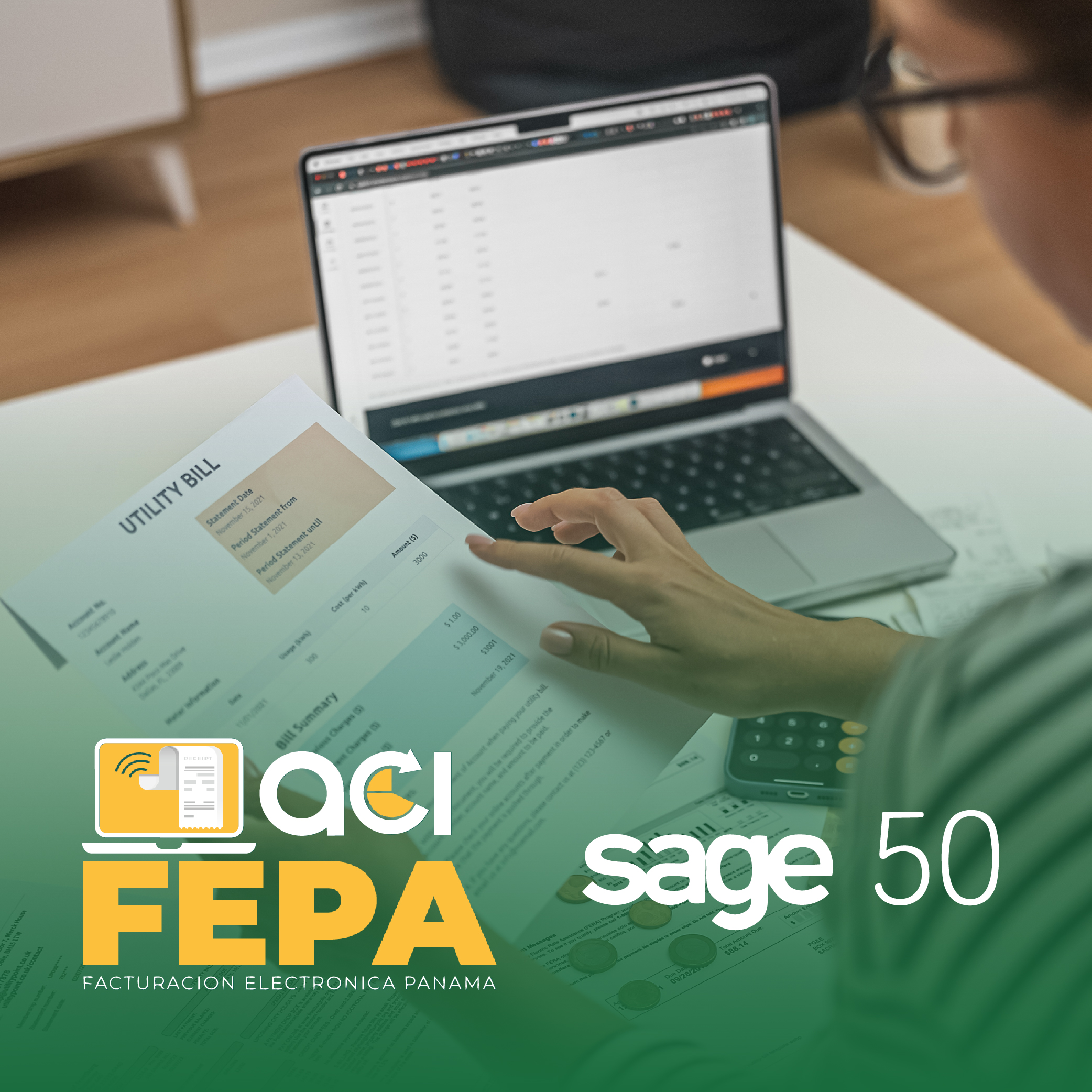 ACI FEPA integrado a Sage50 - 1 estación (Modulo instalable en equipo MS Windows).